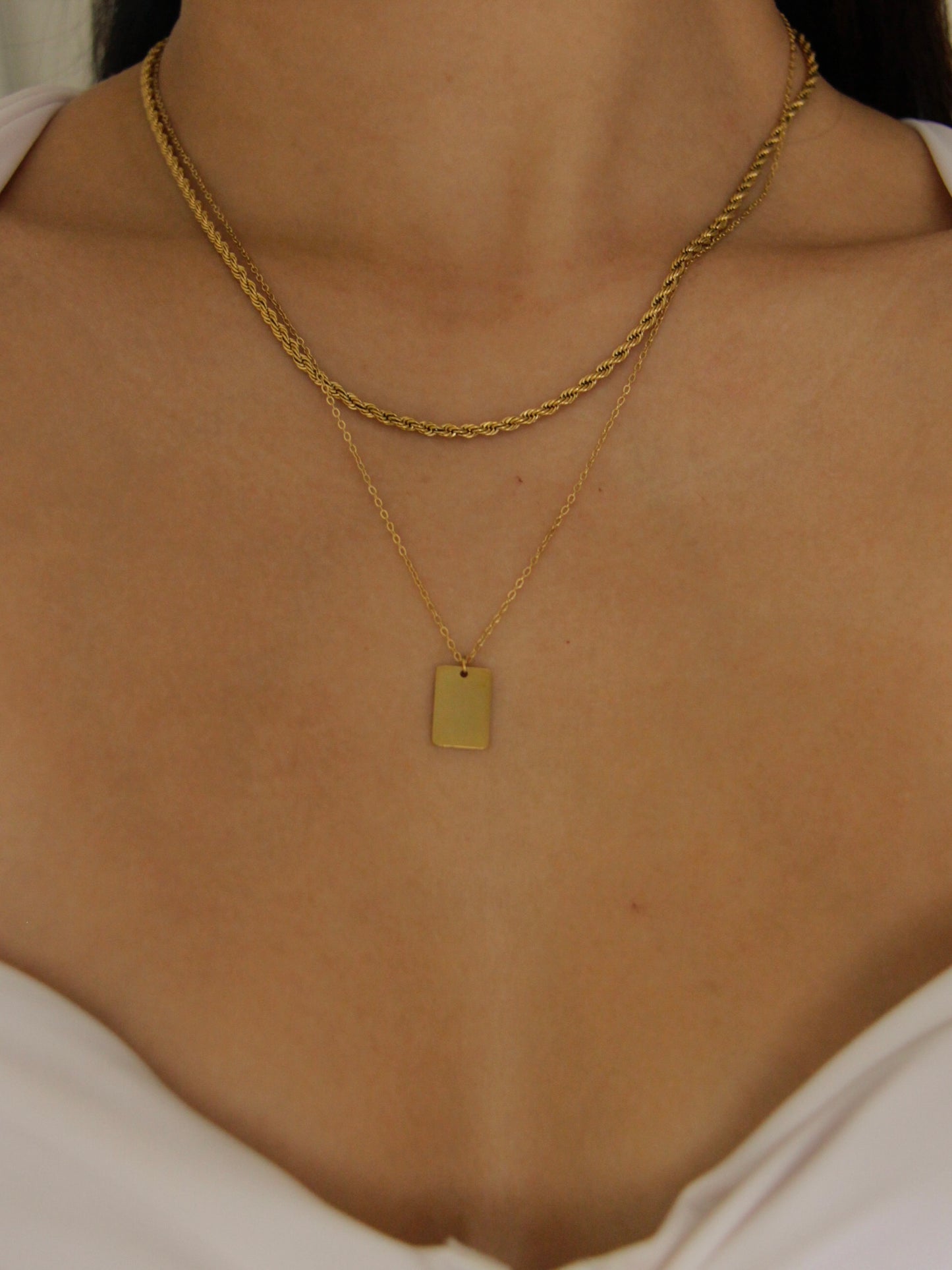 LUCIA TAG NECKLACE